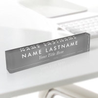 Custom Simple Modern Grey White Title