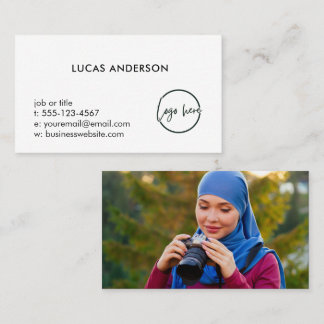Custom Simple Modern Minimal Professional Logo  Business Card