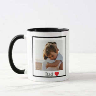 Custom Simple Photo Dad Mug