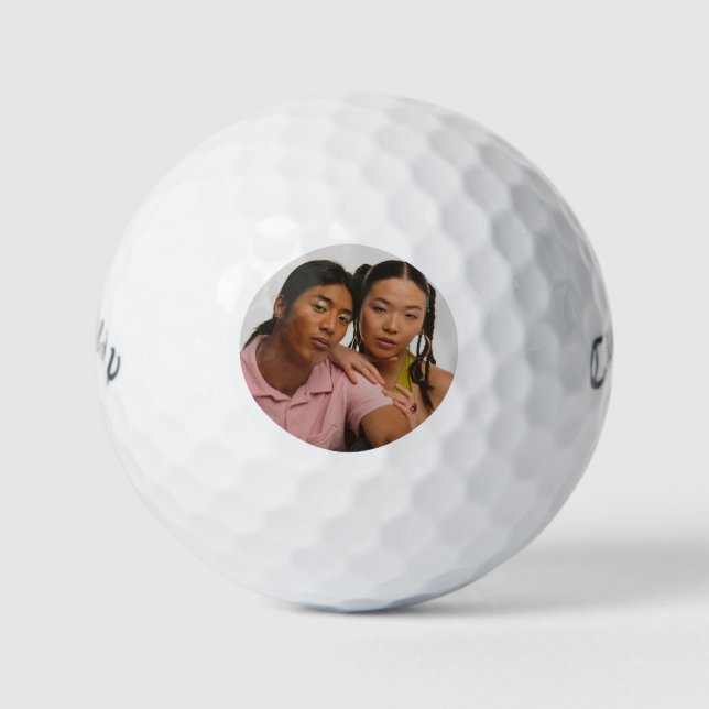 Custom Simple Photo Golf Balls (Front)