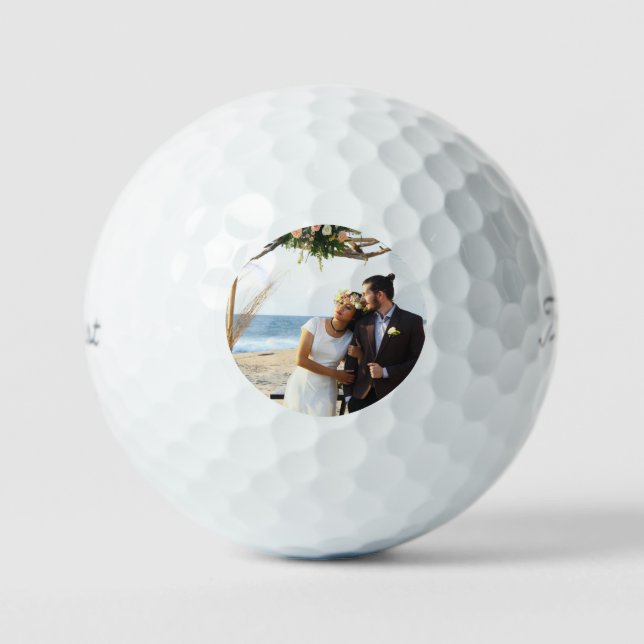 Custom Simple Photo Golf Balls (Front)