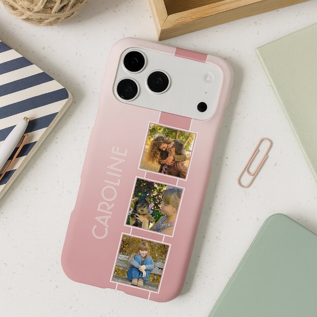 Custom Simple Photos On Dusty Coral Red Blush Pink (Creator Uploaded)