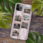 Custom Simple Photos On Pastel Blush Mauve Pink<br><div class="desc">Contemporary 6 photo collage design. With room to personalise and customise with name, monogram or initials, and six photographs of your choice. Very pretty gift for Mother's Day Or Valentine's Day. Beautiful, modern and cool cover for the trend-savvy and art-loving hip trendsetter, artsy motif lover who wants to protect their...</div>