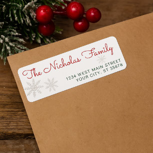 Custom Simply Stylish Typography Return Address
