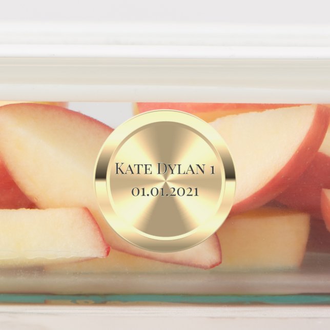 Custom Simulated Engraved Brass Labels (Affixed)