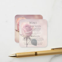 Custom Single Pink Rose Details