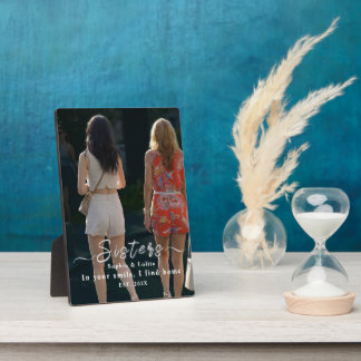 Custom Sisters Photo Plaque – Sweet Gift Idea