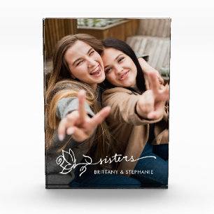 Custom Sisters Sibling Keepsake Photo Block