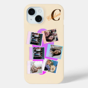 Custom Six-Photo Cloud with Name Iphone Case