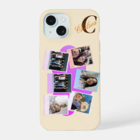 Custom Six-Photo Cloud with Name Iphone Case