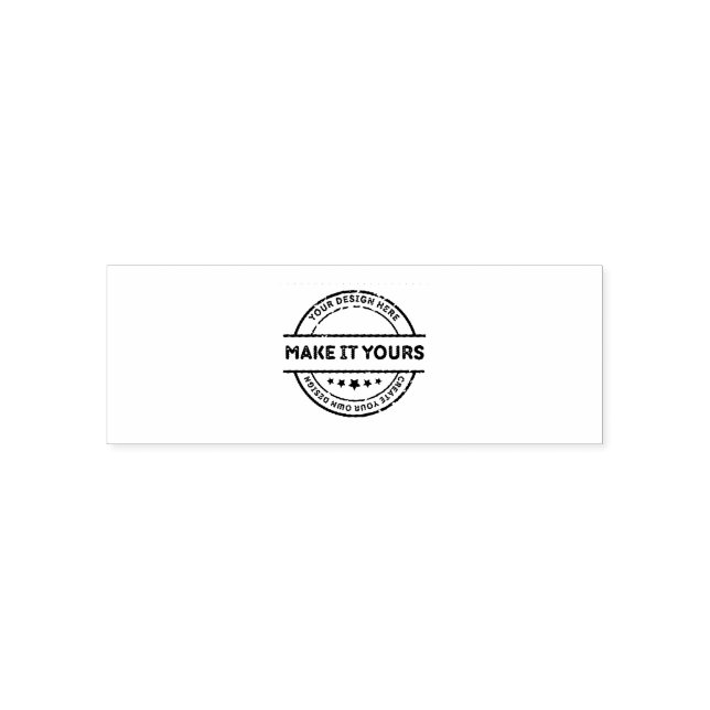 Custom Size 2.15" x 0.78" Self-inking Stamp (Design)