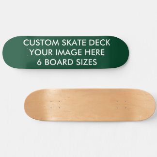 CUSTOM SKATE DECK 8 1/2" Skateboard B RACING GREEN