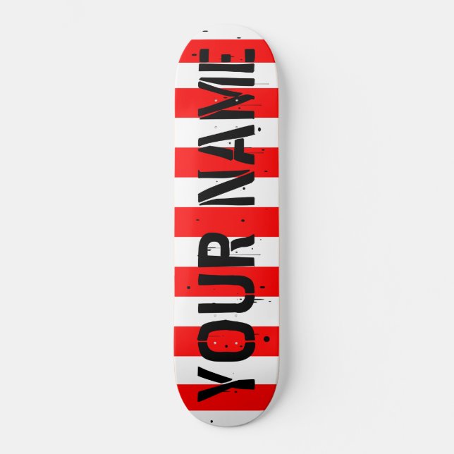 Custom Skateboard Deck: Personalise With Your Name (Front)