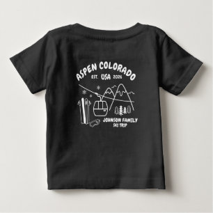 Custom Ski Trip Family Friends Group Matching Baby T-Shirt