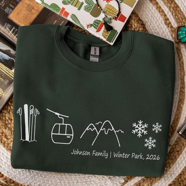 Custom Ski Trip Family Friends Matching Group Sweatshirt (Creator Uploaded)