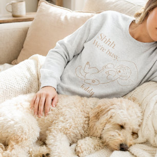 Custom Sleeping Doodle Mum with Dog Name Sweatshirt