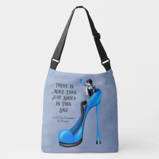 Custom Slogan Fashionable Lady in Stiletto Crossbody Bag