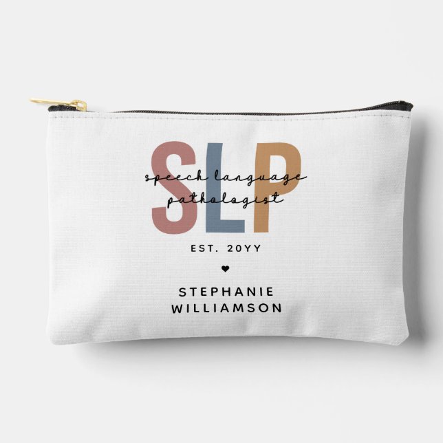 Custom SLP Speech Language Pathologist Accessory Pouch (Front)