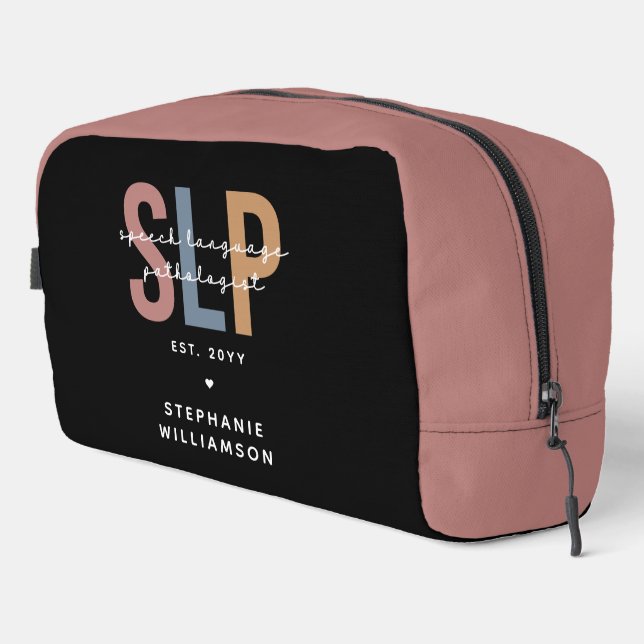 Custom SLP Speech Language Pathologist Dopp Kit (Right Corner)