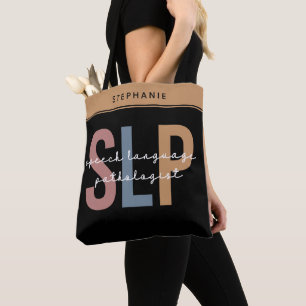 Custom SLP Speech Pathologist Speech Therapist Tote Bag