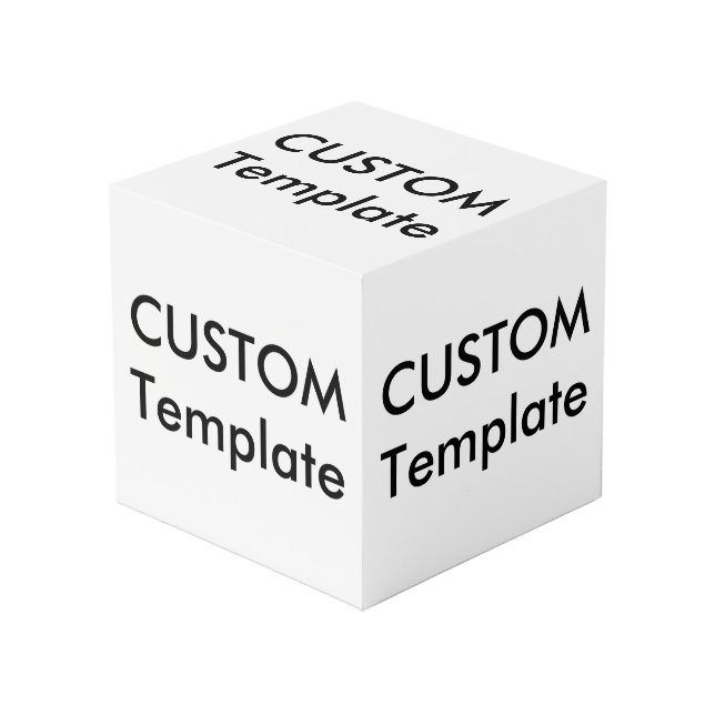 Custom Small 4" x 4" Photo Cube (Front Angled)