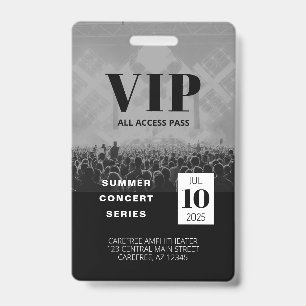 Custom Small Business Supplies ID Badge