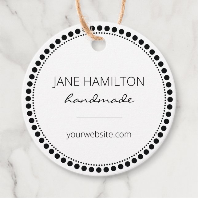 Custom Small Business Supplies Packaging Tags (Front)