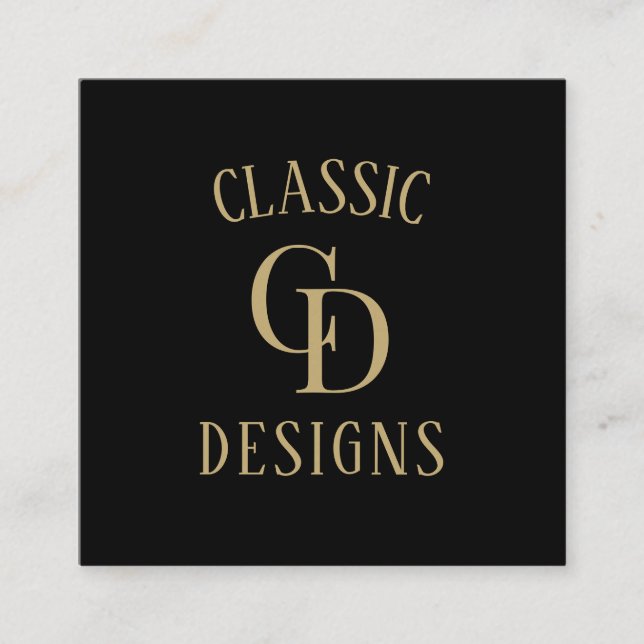 Custom Small Business Supplies Square Business Card (Front)