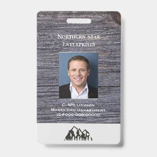Custom Small Employee Staff Photo Id Badge