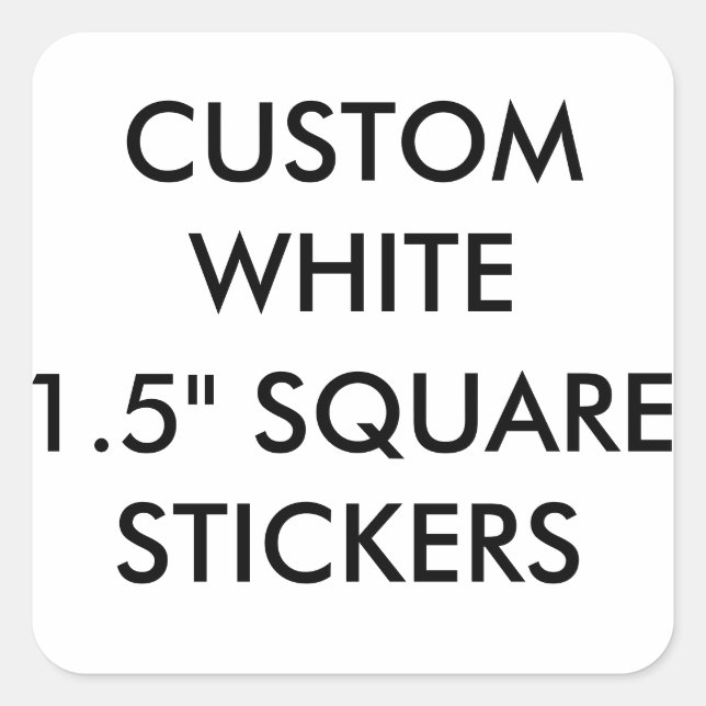 Custom Small Glossy 1.5" Square Stickers (Front)