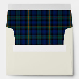 Custom Smith Plaid Lined Wedding Envelope