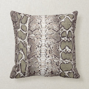 Custom Snake Skin Print #1 Cushion