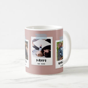 Custom Snapshot Style Father's Day Grandpa Gift Coffee Mug