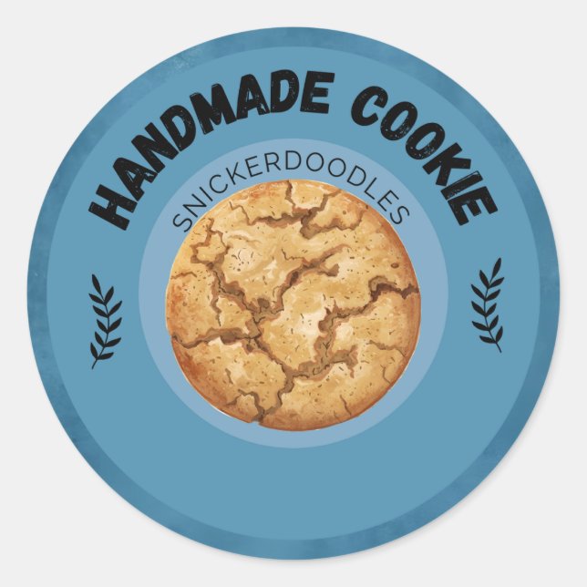 Custom Snickerdoodle Cookie Labels (Front)