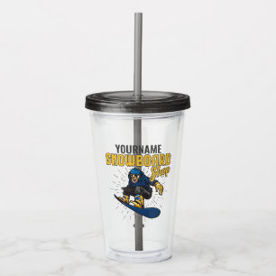 Custom Snow Boarder Snowboarding Shop Big Air Acrylic Tumbler