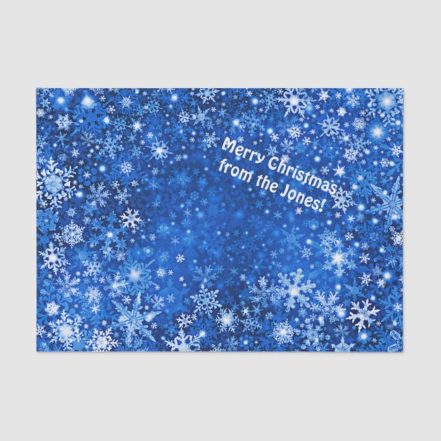 Custom Snow Flake Tissue Paper (Front)