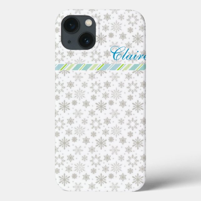 Custom Snowflake iPad Air Cover (Back)