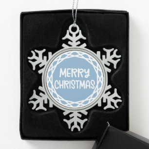 Custom Snowflake Ornament - Pewter Photo Keepsake!