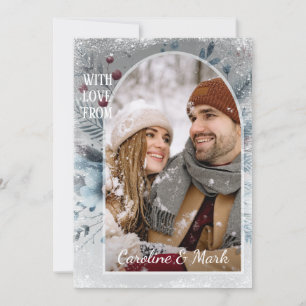 Custom Snowflakes & Chic Botanical Holiday Wreath