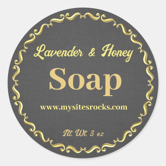 Custom Soap Lip Balm Product Label (Front)