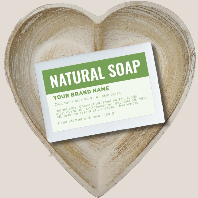 Custom soap packaging ingredients label (Creator Uploaded)