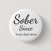 Custom “Sober Since” Keychain - Sobriety Date
