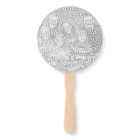 Custom soccer ball Birthday party photo hand fan