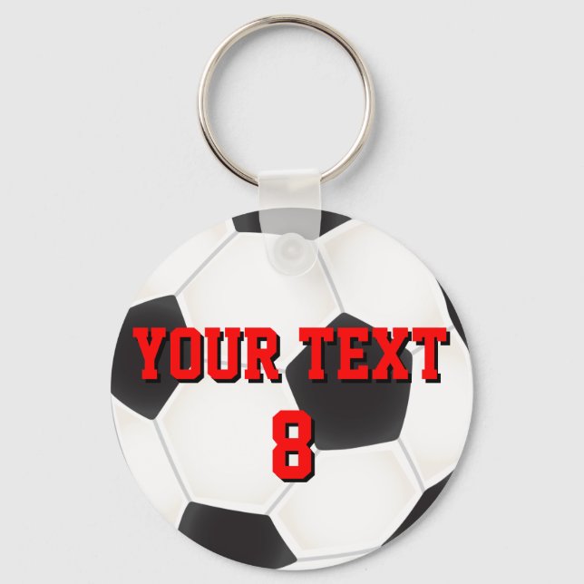 Custom Soccer Ball Keychain (Front)