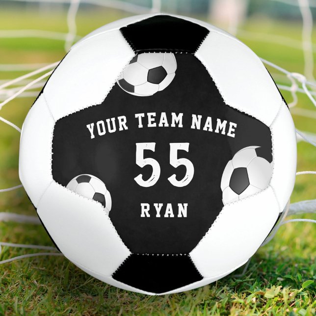 Custom Soccer Ball with Team Name Number (Creator Uploaded)