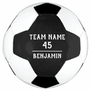 Custom Soccer Ball with Team Name Number