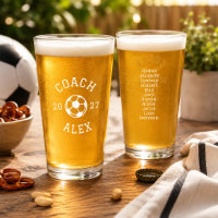Custom Soccer Coach Appreciation End of Season