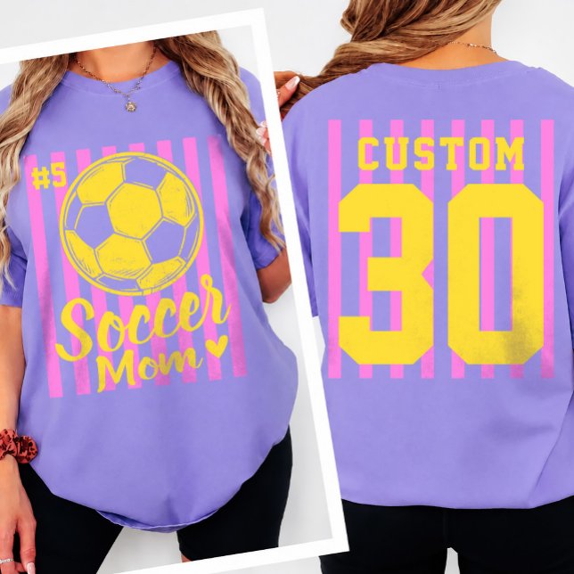 Custom Soccer Mum Game Day front and back T-Shirt (Creator Uploaded)
