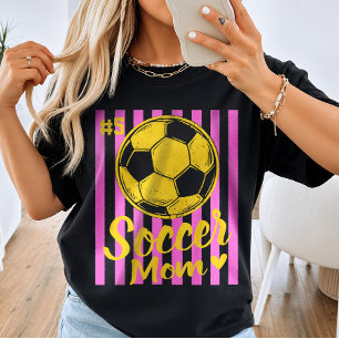 Custom Soccer Mum Player Number  T-Shirt