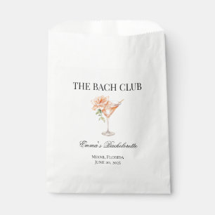 Custom Social Club Blush Cocktail Bridesmaid Favour Bags